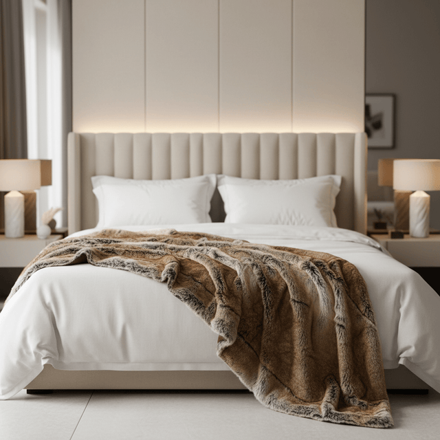 Warm Haven Faux Fur Blanket blanket - Palatium Lux