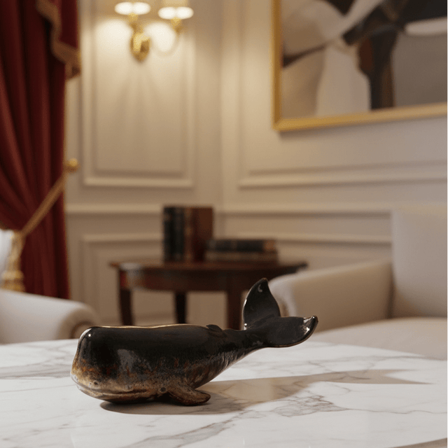 Whale of the Deep Sculpture statue - Palatium Lux