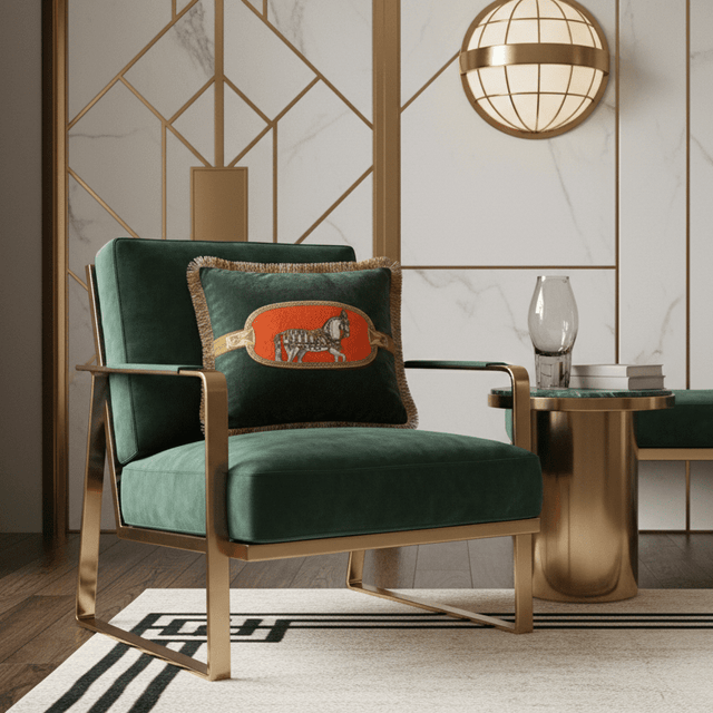 White Cheval Velvet Pillow Cover pillow covers - Palatium Lux