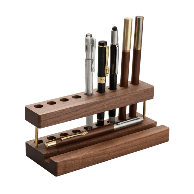 Willow Wood Pen Holder tray - Palatium Lux