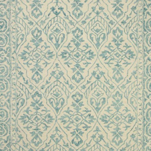 Yasmin Blue Hand Tufted Wool Rug - 5 x 8 Rugs - Palatium Lux