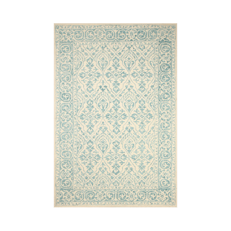 Yasmin Blue Hand Tufted Wool Rug - 5 x 8 Rugs - Palatium Lux