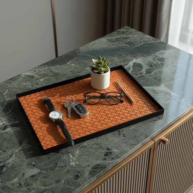 Zenia Leather Display Tray - Palatium Lux