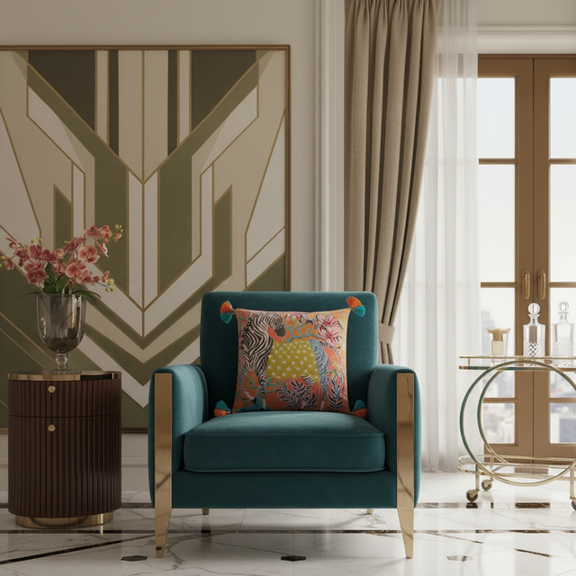 Zesty Orange Zebra Pillow Cover