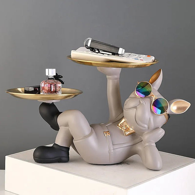 Cool Bulldog Butler Resin Tray - Palatium Lux