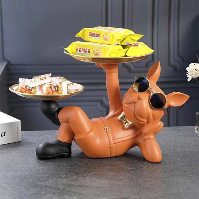 Cool Bulldog Butler Resin Tray - Palatium Lux