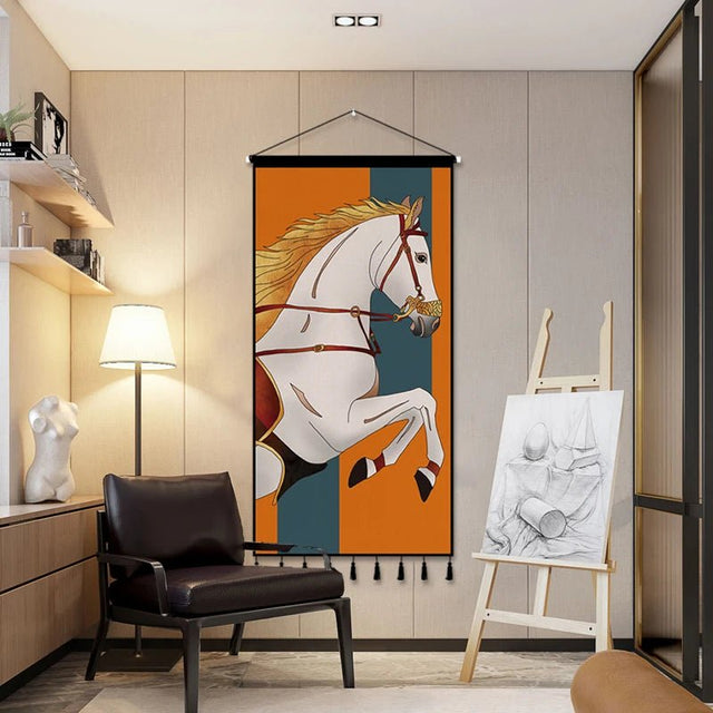 Cotton Horse Linen Tapestry - Palatium Lux