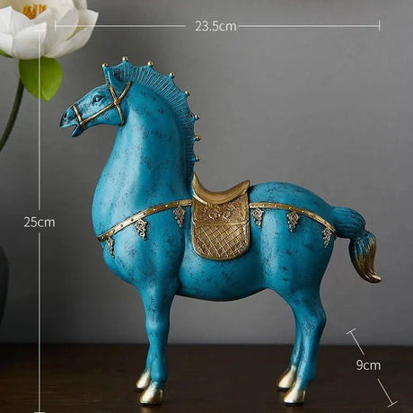 Dengshui Horse Resin Statue - Palatium Lux