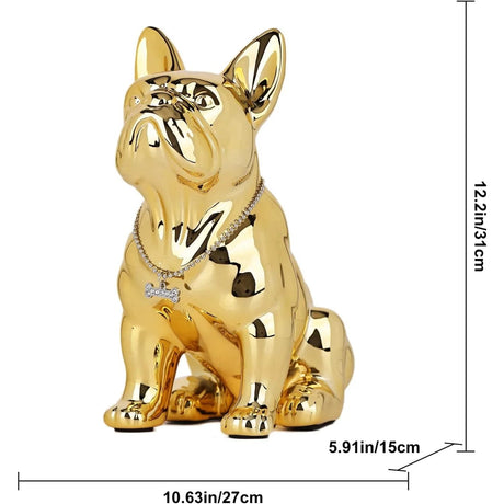 French Bulldog Electroplated Statue - Palatium Lux