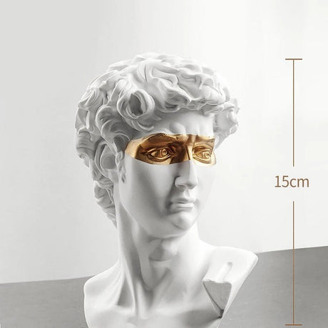 Golden Eyes David Resin Statue - Palatium Lux