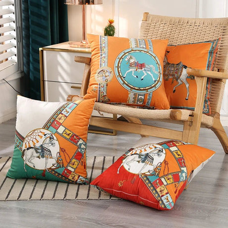 Horse Pillow Cover 45cmX45cm - Palatium Lux