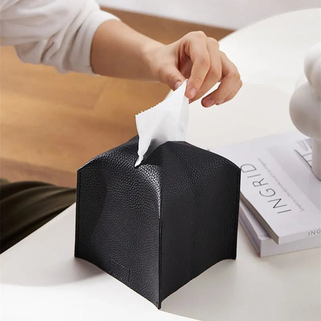 Leather Tissue Holder - Palatium Lux