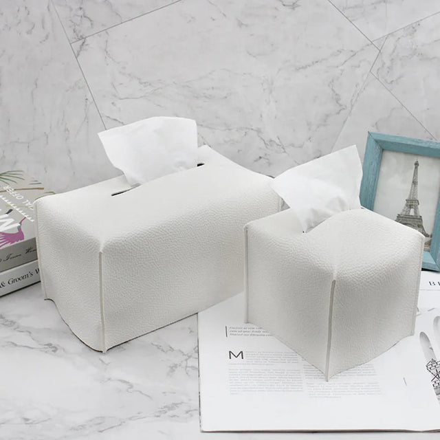 Leather Tissue Holder - Palatium Lux