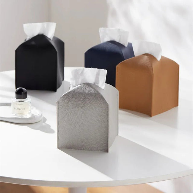 Leather Tissue Holder - Palatium Lux