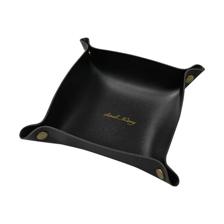 Key Essentials Leather Tray Noir / (Small) 15x15CM leather - Palatium Lux