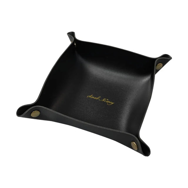 Key Essentials Leather Tray Noir / (Small) 15x15CM leather - Palatium Lux