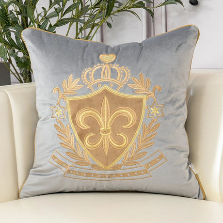 Royal Luxury Embroidery Velvet Pillow Cover - Palatium Lux