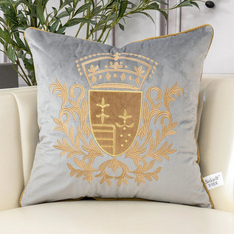 Royal Luxury Embroidery Velvet Pillow Cover - Palatium Lux