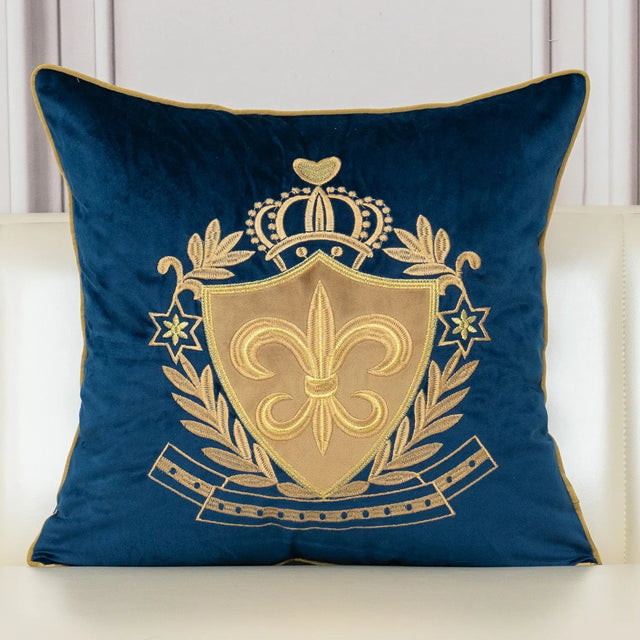 Royal Luxury Embroidery Velvet Pillow Cover - Palatium Lux